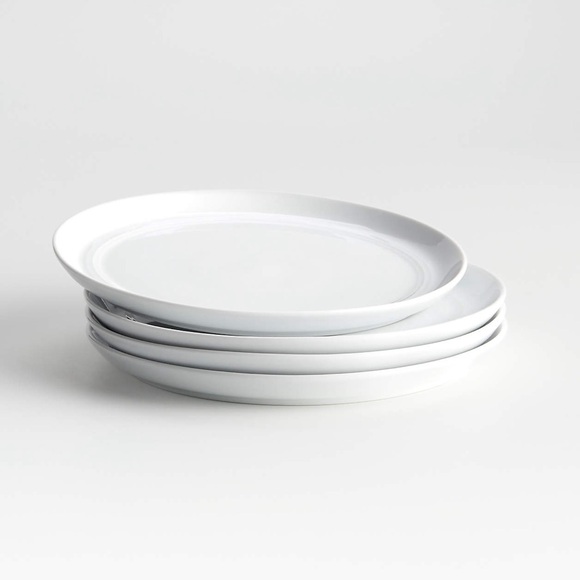 White Salad Plates, Set of 6 - Picture 2 of 3